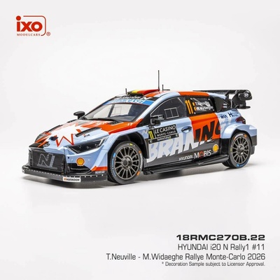 Hyundai i20 N Rally1 Rallye Monte Carlo 2026 11 Neuville WydaegheIXO 1:18