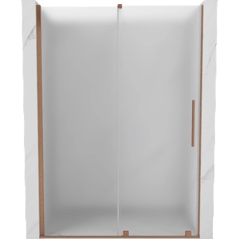 Mexen Velar плъзгаща се врата за душ кабина 130 см, матирано стъкло, четкована мед - 871-130-000-31-65 (871-130-000-31-65)