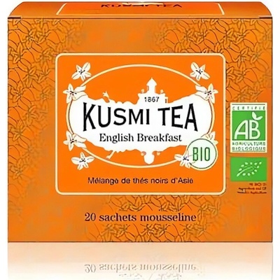 Kusmi Tea English Breakfast 20 mušelínových sáčků 40 g