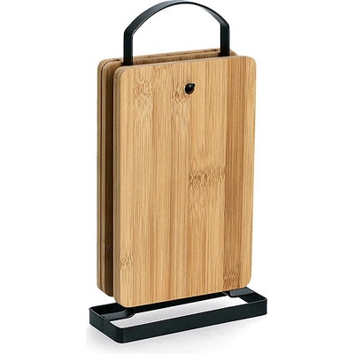 ZELLER Prkénka krájecí se stojanem set 5 ks 16 × 6,5 × 29,5 cm
