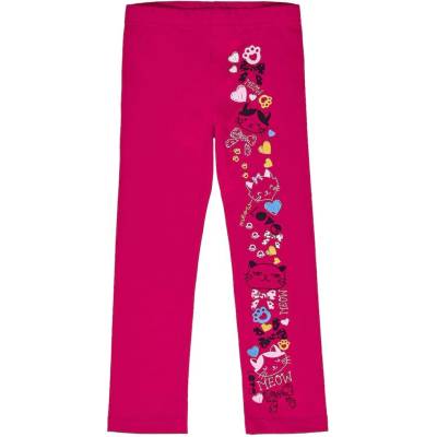 Winkiki Kids Wear Dívčí legginy Meow malinová