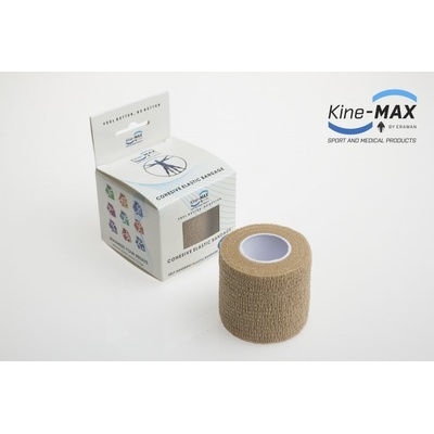 Kine-Max Cohesive Elastic Bandage ELASTICKÁ SAMOFIXAČNÍ BANDÁŽ 5 cm x 4,5 m - Béžová