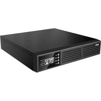 nJoy Безпрекъсващ 2000 VA - Runa 2000 (онлайн, RS232, USB, софтуер, LCD дисплей, 2U рак) UPCMROP920HRNDB01B (UPCMROP920HRNDB01B)