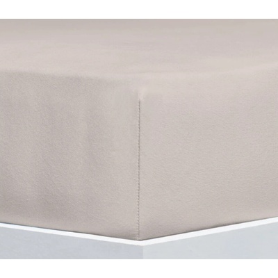 Ložnice21 Prostěradlo Solit Jersey Kies Světle hnědé 90-100x200