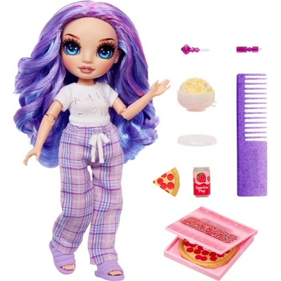 Rainbow High Junior Fashion bábika v pyžamku Violet