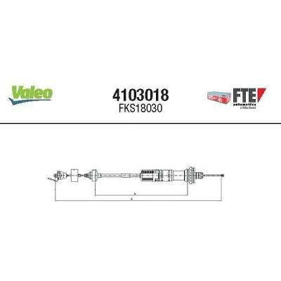 Tažné lanko, ovládání spojky FTE 4103018