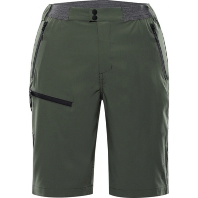 Alpine Pro Zamb pánske outdoorové kraťasy MPAA640 olivine