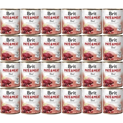 Brit Paté & Meat Dog Beef 24 x 800 g