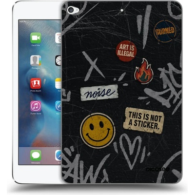 Picasee silikónový prehľadný obal pre Apple iPad mini 4 STICKERS x TAGS
