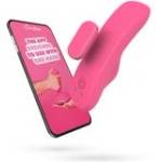 EasyToys EasyConnect Panty Zara - розов вибратор за бикини с приложение (P25154)