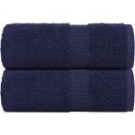 vidaXL Кърпи за пране FROGN 2 бр. тъмносини 30x30 см 360 г/м2 (136776)