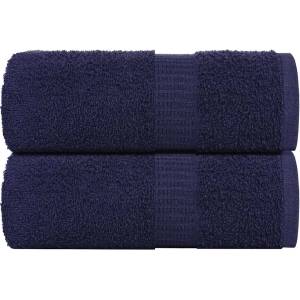 vidaXL Кърпи за пране FROGN 2 бр. тъмносини 30x30 см 360 г/м2 (136776)