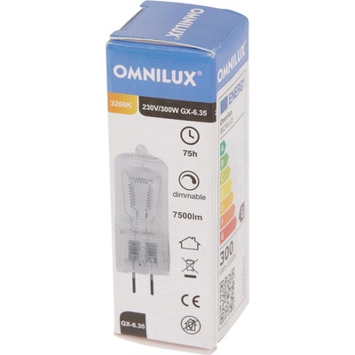 Omnilux 230V 300W GX-6 35 75H 3200K