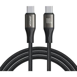 JOYROOM Кабел Joyroom Light-Speed Series SA25-CC5, 100W, USB-C към USB-C, 1.2m (SA25-CC5)
