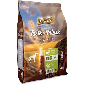 Petnutrition Премиум гранули за кучета с месо от северен елен и сладък картоф, без зърно и глутен taste of nature 4kg/12kg reindeer - за средни и едри породи - petvitaminhouse - 52,91 лв