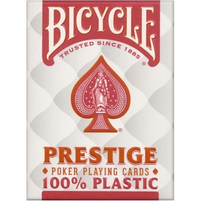 Bicycle PRESTIGE 100% plastové, červené
