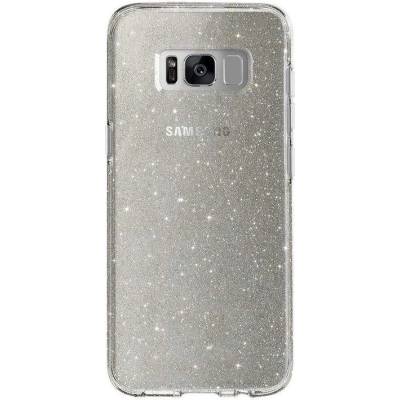 Skech Matrix Case Snow Sparkle - удароустойчив TPU калъф за Samsung Galaxy S8 Plus (сребрист-прозрачен)