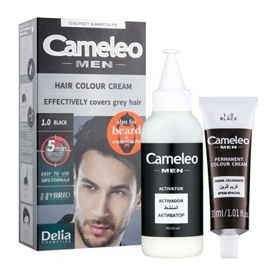 Delia Cameleo Men barva na vlasy 1.0 Black 30 ml