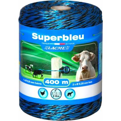 Ohradníkové lanko SUPERBLEU délka 400 m