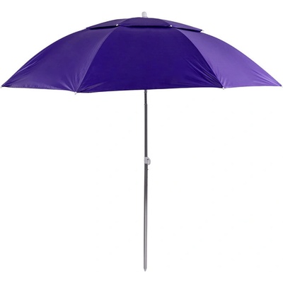 MUHLER Плажен чадър Muhler YL1039, 200x200 см, UV защита, Стоманена рамка, Регулируем наклон, Лилав (1005230)