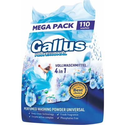 Gallus Professional Prášok na pranie 4v1 Universal 6,6 kg 120 PD