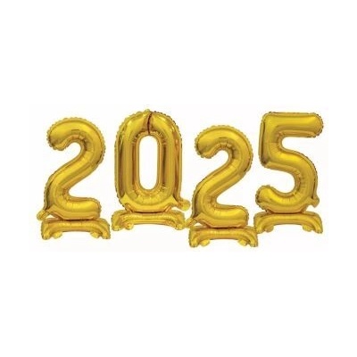 GoDan Балон от фолио b&c, стоящ Цифри - 2025 комплект