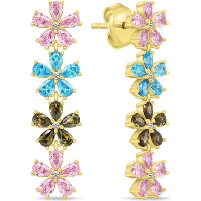 Brilio Silver náušnice EA1033YRBW – Zboží Mobilmania