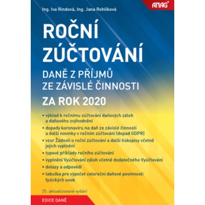 Roční zúčtování daně z příjmů ze závislé činnosti za rok 2020 - Iva Rindová, Jana Rohlíková