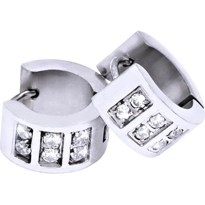 Exeed ocelové náušnice kroužky Kamínky 42474