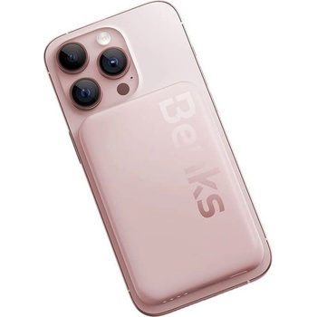 Benks Magsafe Външна Батерия за iPhone, Benks MagClap JuicePod 6000, Розов (MP10)