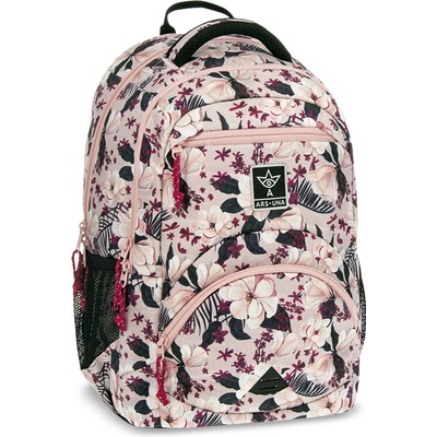 Ars Una batoh Flowery růžová