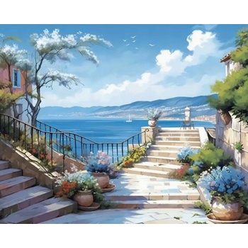 Norimpex - Puzzle Diamant painting: Sea view 30x40cm - 1 - 39 piese