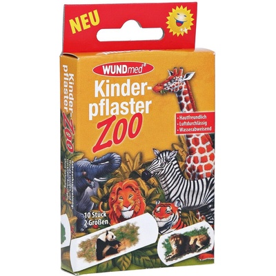 WUNDMED Vodeodolné detské náplasti - ZOO (10 ks)