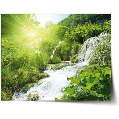 Sablio Plakát Kaskádovitý vodopád - 90x60 cm