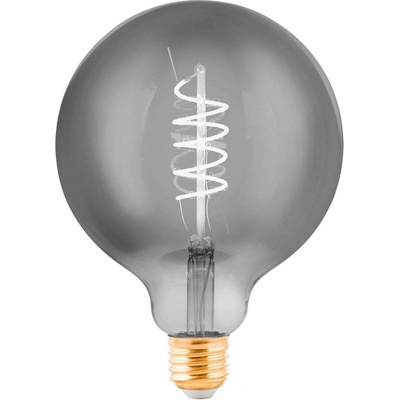 EGLO LED globe E27 G125 4W filament čierno-priehľadná 110087
