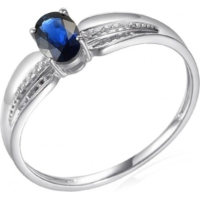 Gems prsten Florentina bílé zlato s brilianty a safírem 585 38 1 4566.1B00.0.54.HSI.602