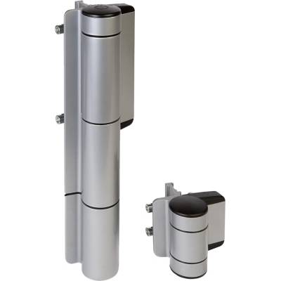 Záves s hydraulickým samozatváračom, 180°, do 200 kg, SILV