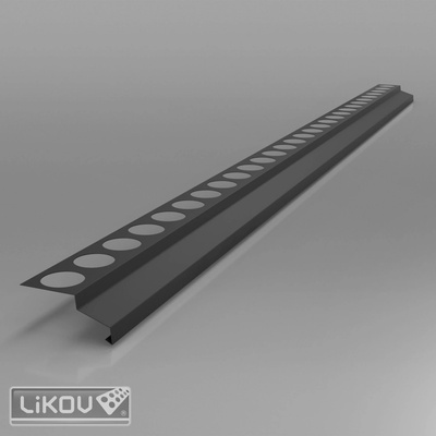 LIKOV BB-P 2000/antracit/lišta balkonová přímá - malé balení 10m/bal. (5ks)