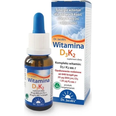 Dr. Jacob's Vitamin D3+K2 kapky 20 ml