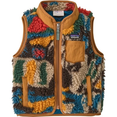 Patagonia Детски поларен елек Patagonia Kid's Baby Retro-X Vest Fleece vest - Let's Chat More: Den Brown - размер 6-12 Months (703-6203-0511)