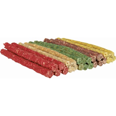 TRIXIE maškrta pre psy tyčinky z mletej byvolej kože 12 cm/9–10 mm 50 ks