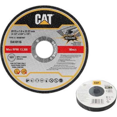 Caterpillar Диск за метал cat da10115 115х1мм 10бр. к-т (3512699)