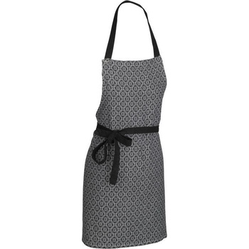 Kela Zástěra Gianna 100% bavlna bílo-černá vzor