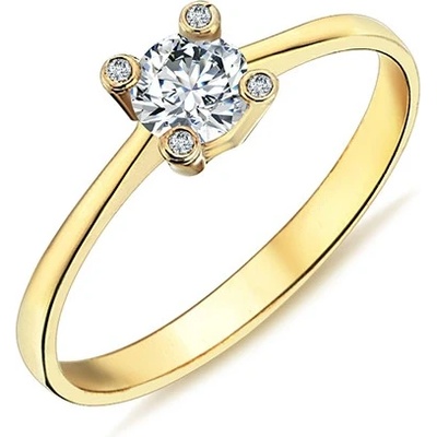 Lillian Vassago Zlatý prsten zdobený zirkony LLV98 GR081Y