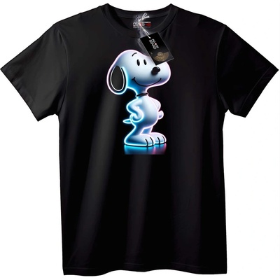 NOONEBRAND Тениска Неонов Snoopy - 2XL, White