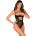Obsessive Roxelia Crotchless Teddy Black XS/S