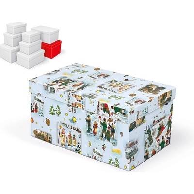UNIPAP krabice dárková vánoční B-V005-HL 30x19x15cm 5370769 302007