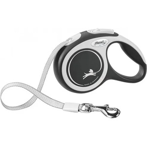 flexi Автоматичен повод Flexi New COMFORT XS ЛЕНТА - ЧЕРНО, 3 м за кучета до 12 кг NOBBY Germany 04344