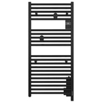 Atlantic Електрическа лира за баня Atlantic Doris Wi-Fi 500 W, Черна (850476) - technika