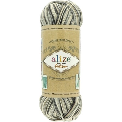 Alize Superwash Artisan 9005 šedohnědá